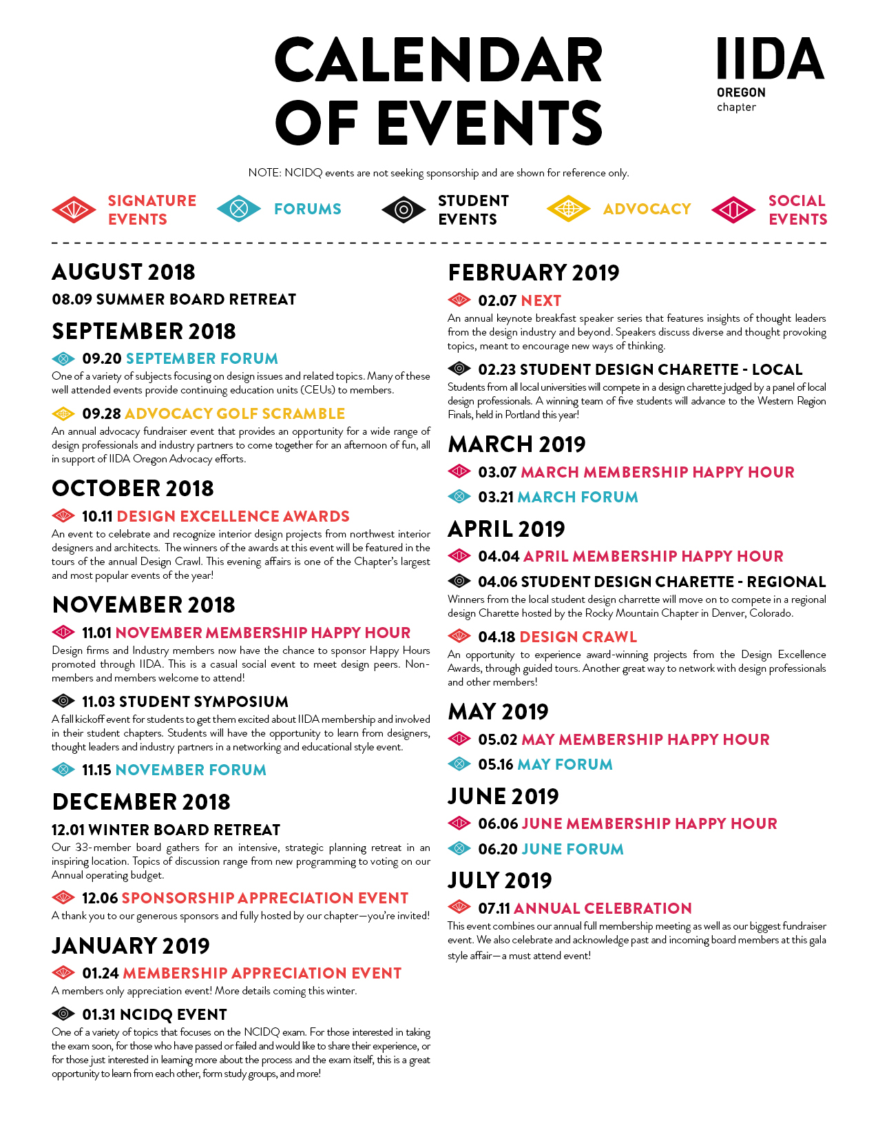 Oregon Calendar Of Events Time Table Oregon Calendar Of Events Time Table